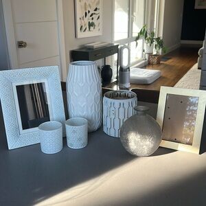 Home Decor - Gold, White & Gray